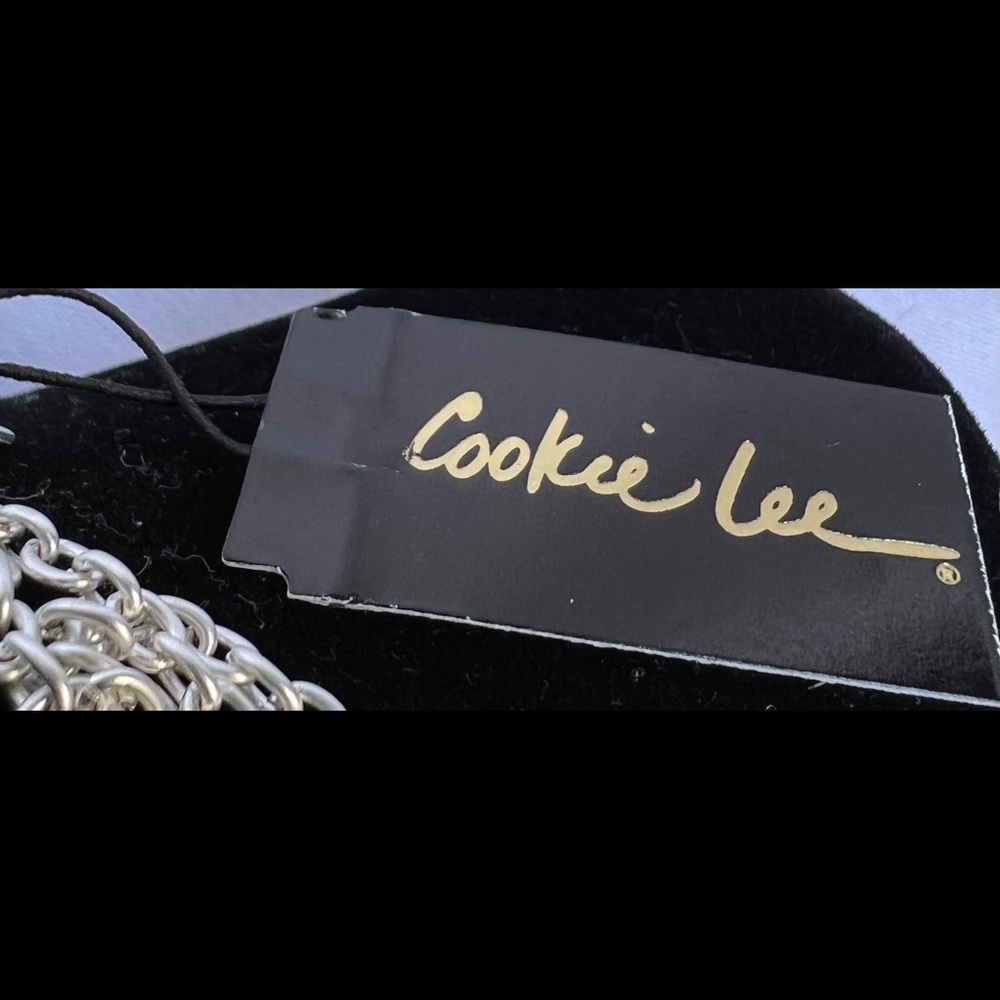 Cookie Lee silver tone Necklace NWT - Picture 4 of 5